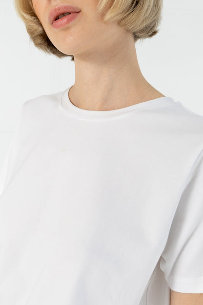 T-shirt with round neck - Mid sleeves