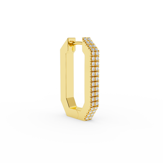 Octa Short Diamond earring