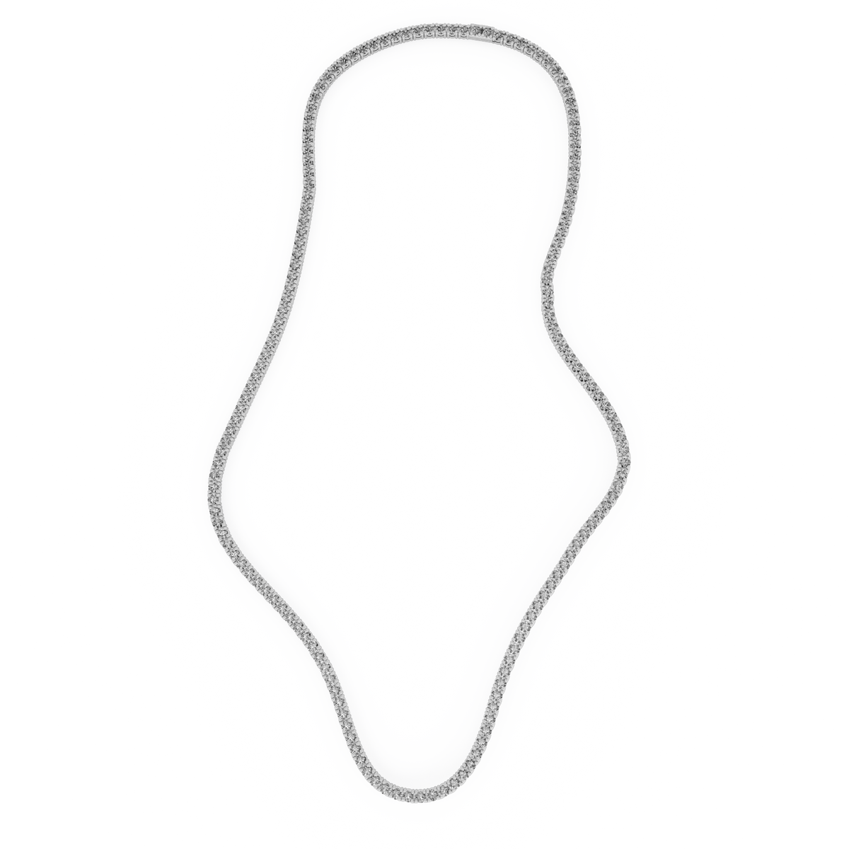 Tennis Nacklace silver 3mm 40 cm