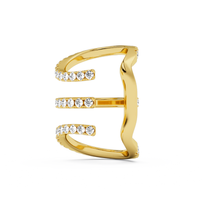 TRIO IVY EAR CUFF STRASS