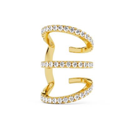 TRIO IVY EAR CUFF STRASS