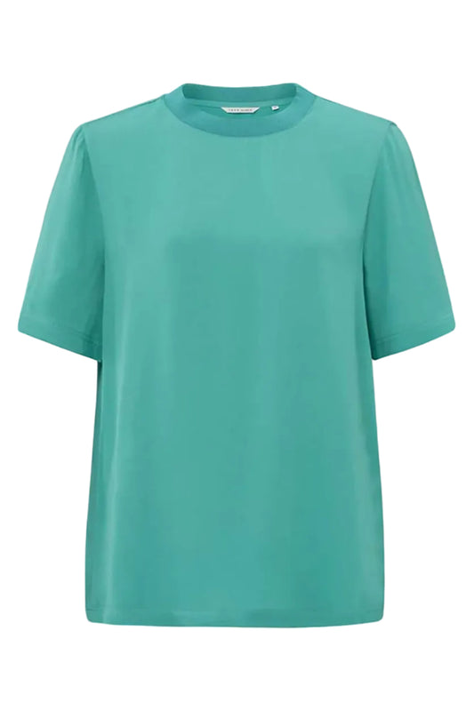 Woven t-shirt top
