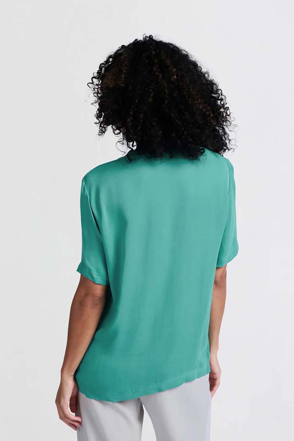 Woven t-shirt top